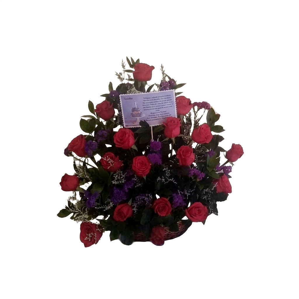 Arreglo de rosas x 18