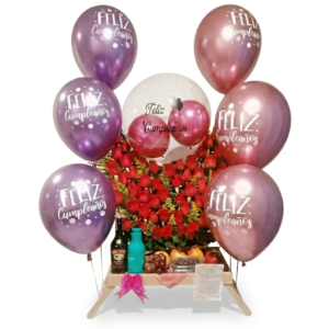 Regalo Mágico Arco De Flores con Baileys